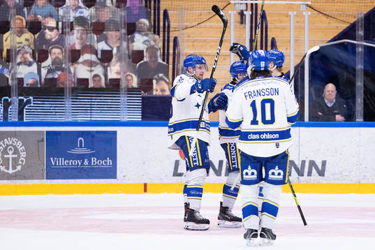 Leksands Jonas Ahnelöv jublar
