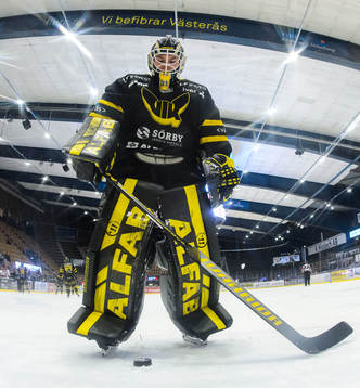 Västerås målvakt Jesper Myrenberg deppar dunder