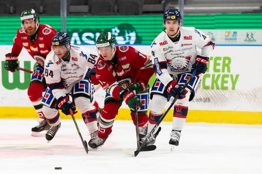 Linköpings Jimmy Andersson och Filip Berglund mot