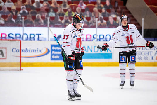 Örebros Glenn Gustafsson och Lukas Pilö deppar