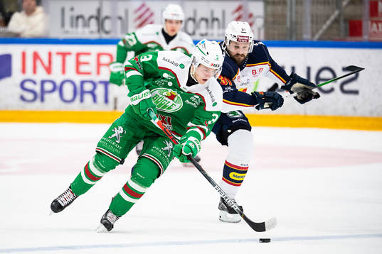 Rögles Linus Sjödin och Djurgårdens Dick Axelsson