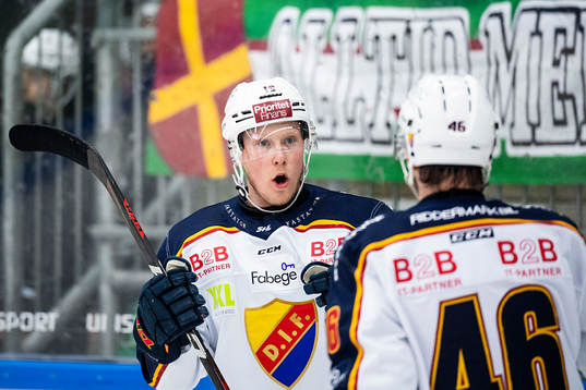 Djurgårdens Kalle Östman jublar
