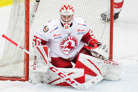 Trojas målvakt Anton Hjalmarsson