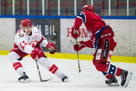 Trojas Martin Fransson och Huddinges Filip Runbjer