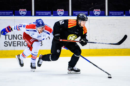 Oskarshamns Joakim Thelin och Brynäs Tom Hedberg