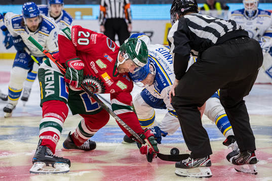 Frölundas Joel Lundqvist och Leksands Jon Knuts