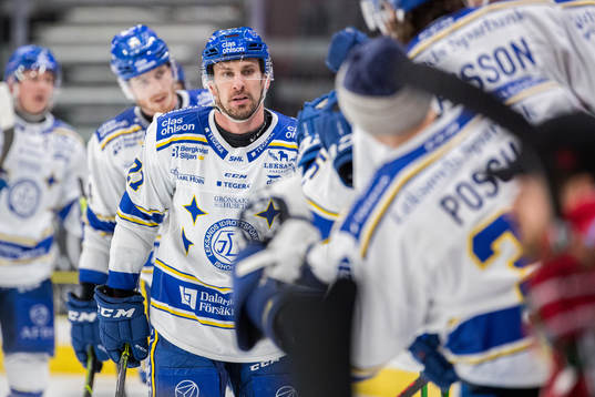 Leksands Marek Hrivik jublar