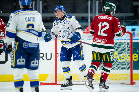 Leksands Patrik Zackrisson jublar