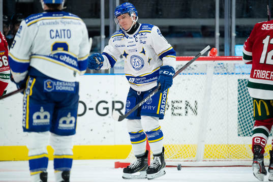 Leksands Patrik Zackrisson jublar