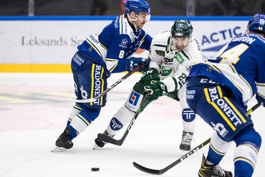 Leksands Matt Caito och Färjestads Martin Johansson