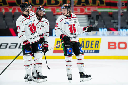 Örebros Borna Rendulic, Nick Ebert och Robin Salo