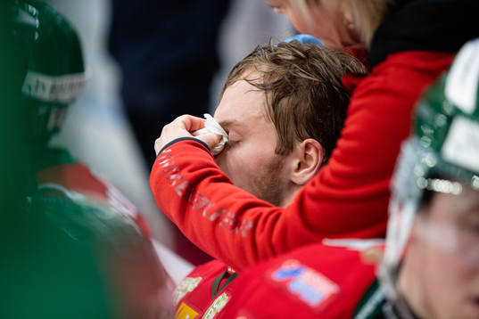 Frölundas Filip Johansson blir omplåstrad