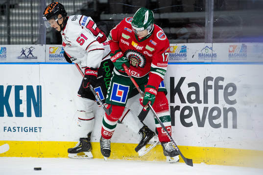 Örebros Kristian Näkyvä och Frölundas Robin Alvarez