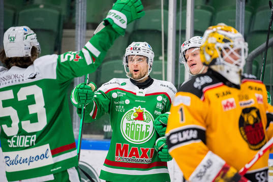 Rögles Daniel Zaar och Anton Bengtsson jublar