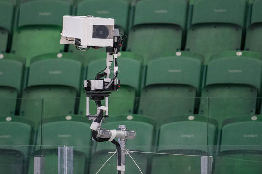 En kamera på sargen rinkside cam