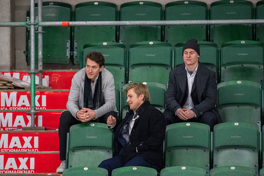 Rögles Adam Tambellini, Leon Bristedt och Olli Palola på