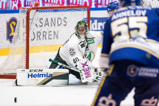 Färjestads målvakt Henrik Haukeland