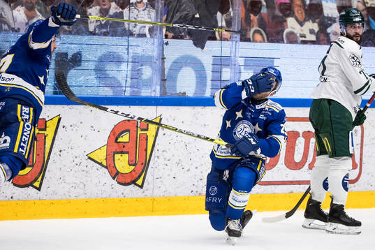 Leksands Carter Camper träffas av Leksands Marek Hriviks
