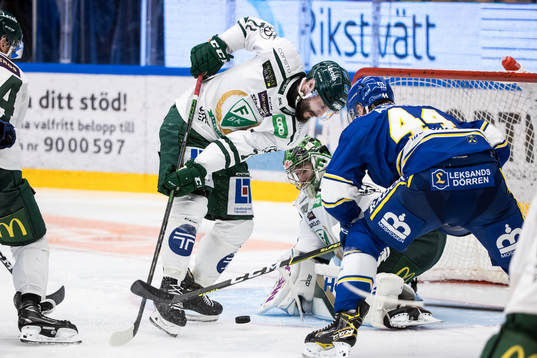 Leksands Carter Ashton och Färjestads Jesse Virtanen