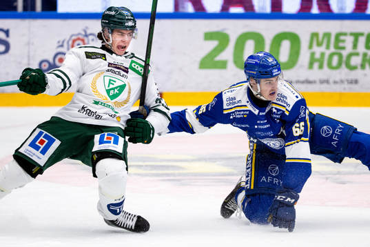 Färjestads Albert Johansson och Leksands Nils Åman