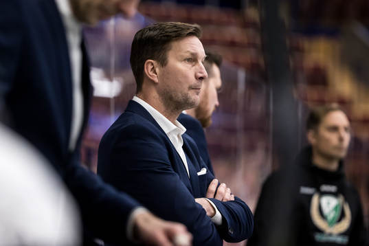 Färjestads huvudtränare Johan Pennerborn