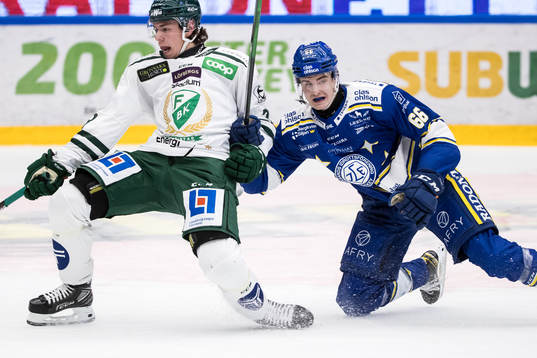 Färjestads Albert Johansson och Leksands Nils Åman