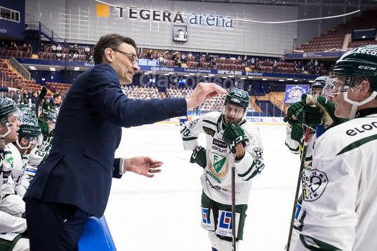 Färjestads assisterande tränare Peter Popovic och