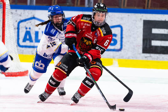 Leksands Kajsa Armborg och Luleås Jenni Hiirikoski