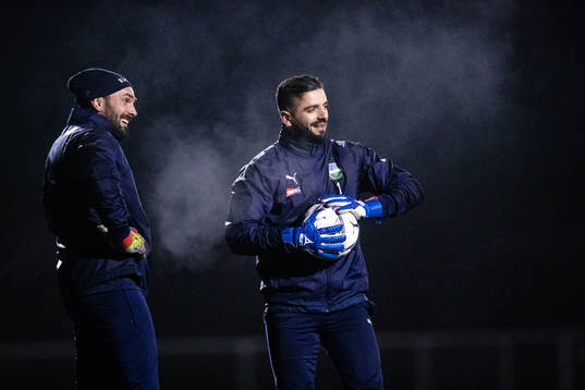 Österlens målvakt Zakaria Abdulrazek och målvakt Festim