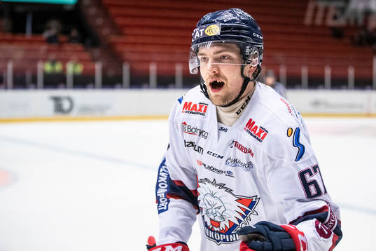 Linköpings Jarno Kärki jublar