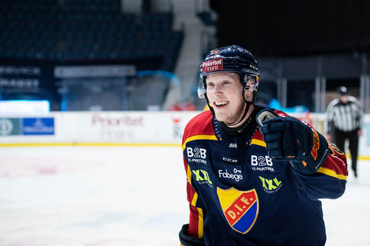 Djurgårdens Kalle Östman jublar