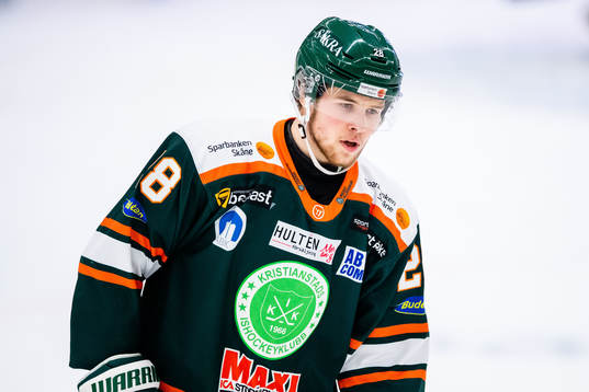 Kristianstads Max Wahlgren deppar