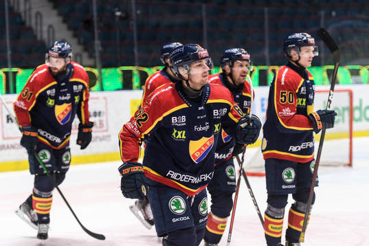 Djurgårdens Manuel Ågren jublar
