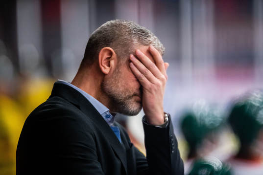Kristianstads tränare Mikael Gath deppar