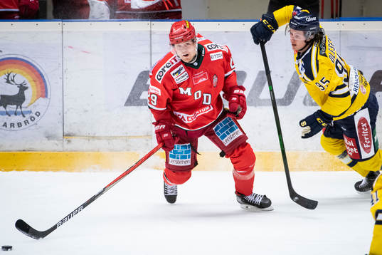 Modos Mikkel Aagaard och Södertäljes Nick Olesen