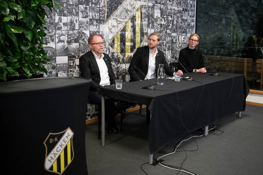 Ordförande Anders Billström, Marcus Jodin, klubbchef, och