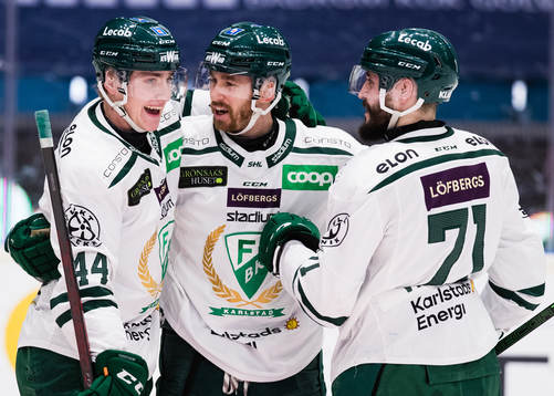Färjestads Jacob Peterson jublar