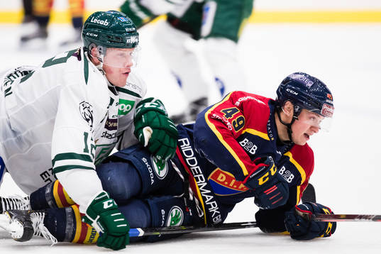 Färjestads Niclas Lundgren och Djurgårdens Rhett Rakhshani