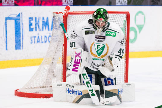 Färjestads målvakt Henrik Haukeland