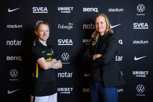 Caroline Murray och Anne Mäkinen, sportchef