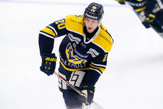 s Matt Donovan innan ishockeymatchen i SHL mellan HV71 och