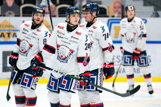 Linköpings Elliot Ekmark, Petteri Nikkilä och Jimmy