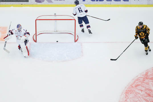 Linköpings målvakt Niklas Lundström och Jonas Holös