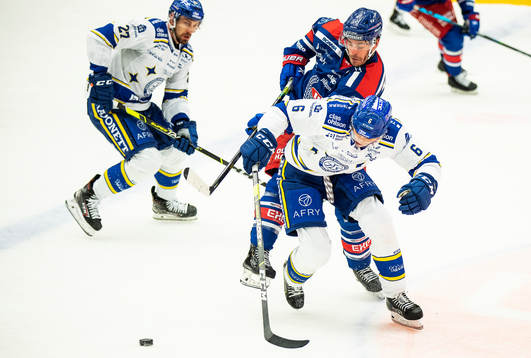 Oskarshamns Lance Bouma och Leksands Alexander Lundqvist