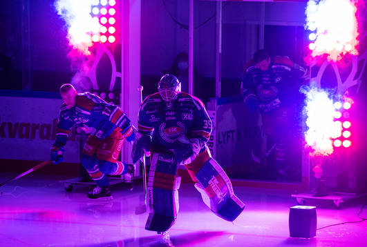 Oskarshamns målvakt Joe Cannata och Jonas Engström