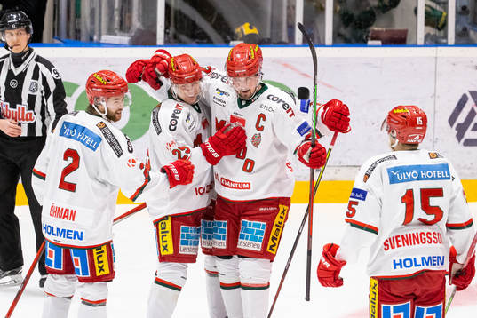 Modo Anton Öhman Mikkel Aagaard  Daniel Sylwander jublar