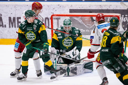 Björklövens målvakt Isak Mantler Björklövens Karl