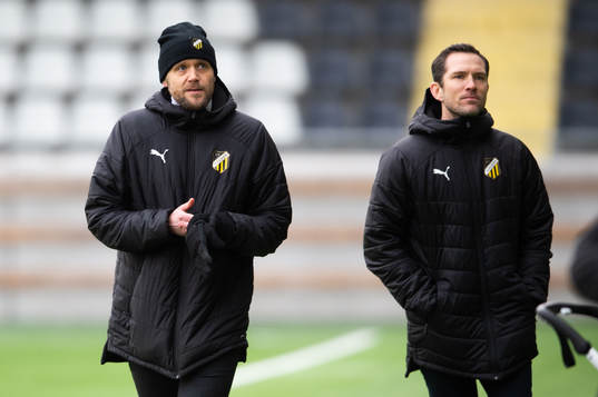 Klubbchef Marcus Jodin och sportchef Martin Ericsson