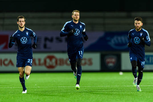 Malmö FFs Adi Nalic, Ola Toivonen och Erdal Rakip
