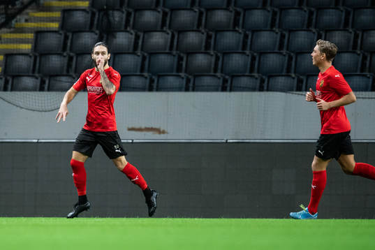 Vasalunds Elias Durmaz jublar